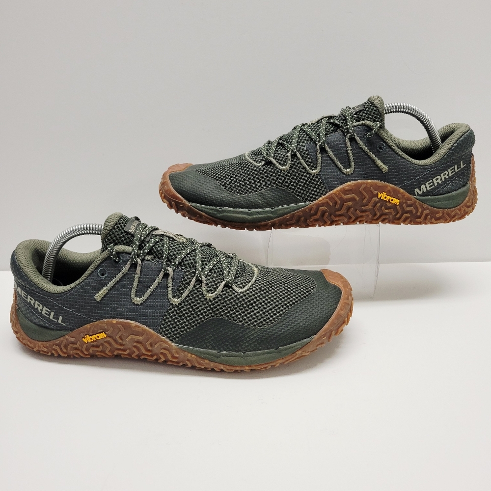 Merrell Trail Glove 7 Barefoot Hiking Shoes Men J067655 Pine Gum Vibram Size 10 - Picture 11 of 11